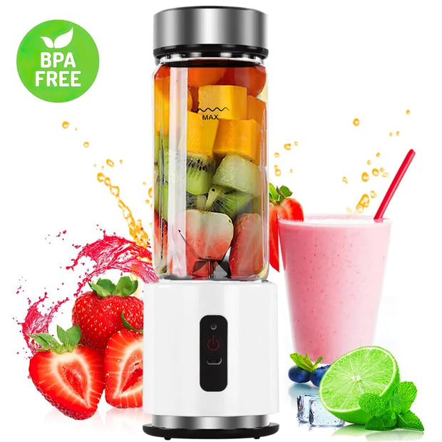 Mini Blender, 380ml, Professional Juicer, Best Seller, Home Kitchen Machine, USB Rechargeable, Best Quality