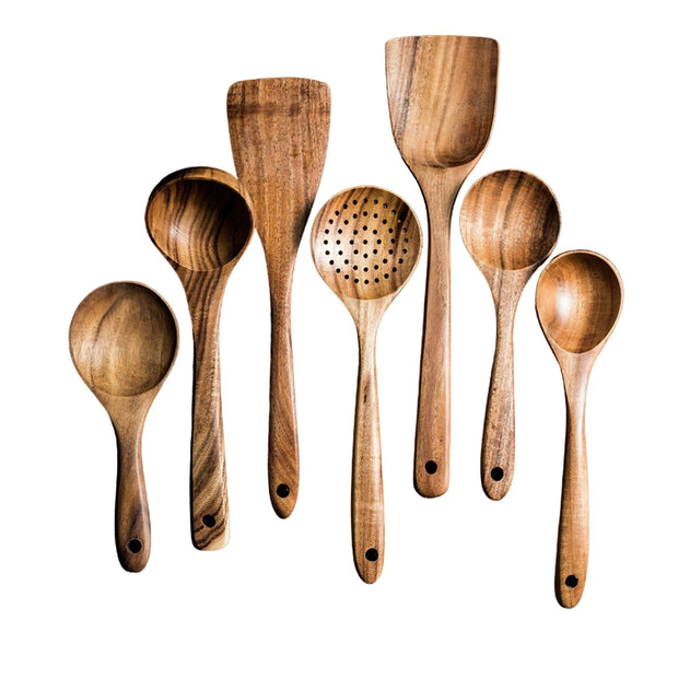 Eco-Friendly Teak Wood Utensil Set