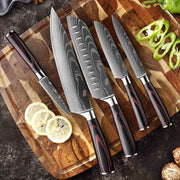Kitchen Knife Set Japanese Style 16-Pieces - With Block
