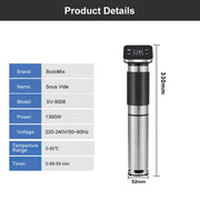 Sous Vide Cooker, 5th Generation, Professional, Best Seller, Home Kitchen Machine, WiFi Control, Best Quality