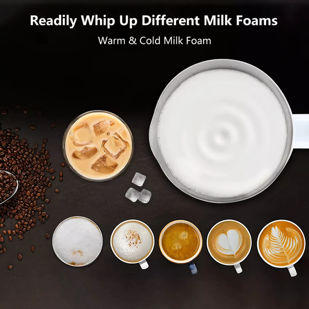 Milk Frother, 4-in-1 Multifunctional, Professional, Best Seller, Home Kitchen Machine, Best Quality