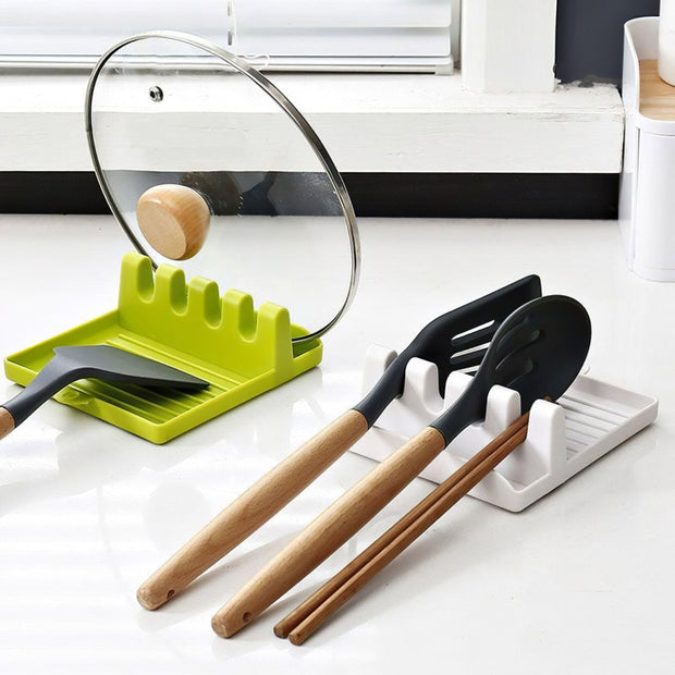 Kitchen Spoon Holders and Pot Lid Rack