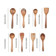 Eco-Friendly Teak Wood Utensil Set