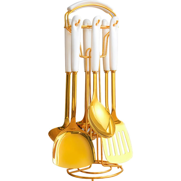 Ceramic Handle Kitchenware Utensils Set