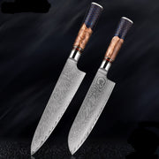 Professional Damascus Kitchen Knife Sets