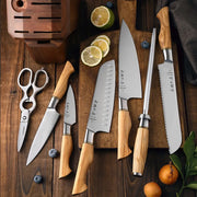 8Pcs Knife Set With Block