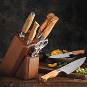 8Pcs Knife Set With Block