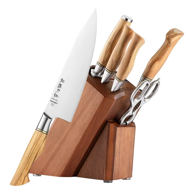 8Pcs Knife Set With Block