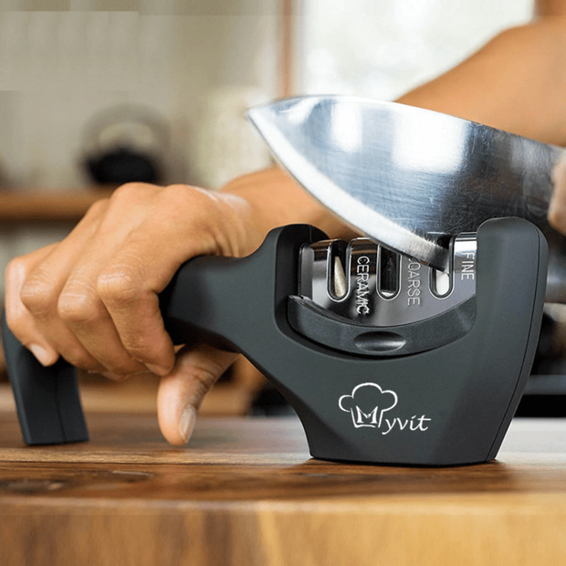3 Stage Manual Knife Sharpener - My Home Essentials